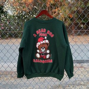 Vintage A Bear Hug From California Sweatshirt